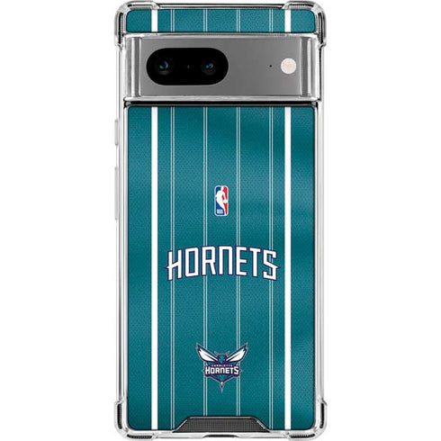 NBA Charlotte Hornets Jersey Google Pixel 8a Clear Case